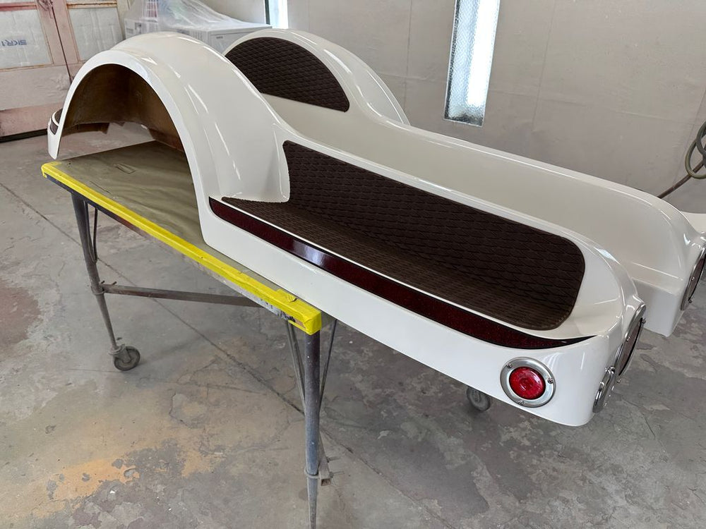 Performance White Fiberglass Trailer Fenders for Ranger Reata (Single Axle)